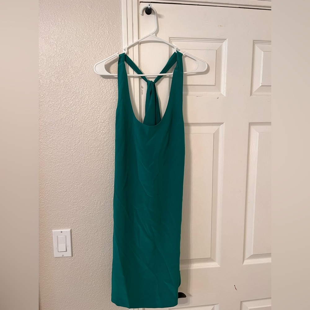 Turquoise cross back  Jcrew dress size 4